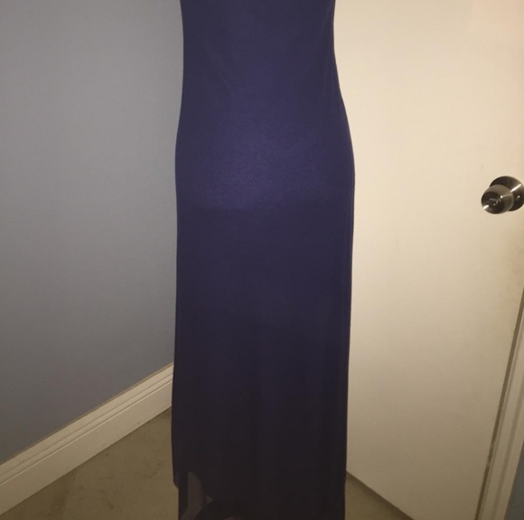 BCBGMaxazria Blue Kendall Asymmetrical dress - Picture 7 of 7